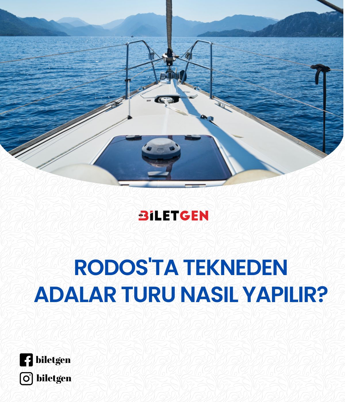 Rodos’ta Tekneden Adalar Turu Nasıl Yapılır?